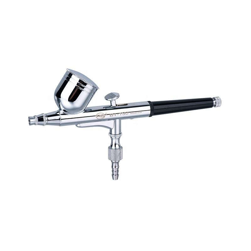 All-in-one Dual-Action Airbrush Kit dengan nozel jarum 0,2mm 0,3mm dan 0,5mm untuk seni, kuku, dan lukisan detail